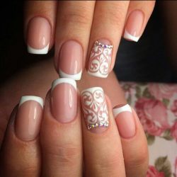 Short nails french manicure ideas photo
