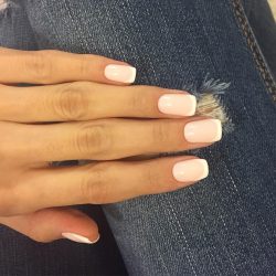 Gel french manicure photo