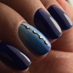 Bright blue nails ideas photo