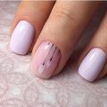 Pale liliac nails