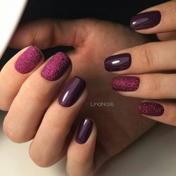 nails under violet dress photo