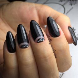 Black moon nails photo