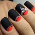Evening nails by gel polish
