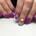 Kid nails with pattern