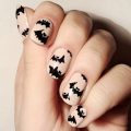 Beige and black nail designs