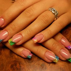 Color french manicure photo