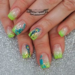 Lime summer nails photo