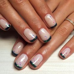 Winter french nails 2016 photo