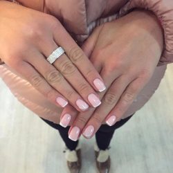 Pink french manicure photo