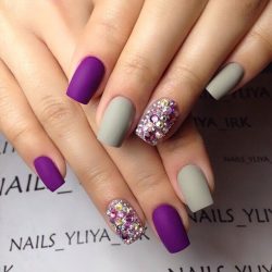 Purple nails ideas photo