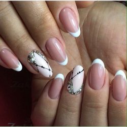 New year french nails 2017 photo
