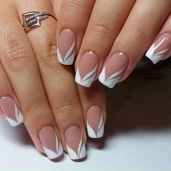 Spring french nails 2017 photo
