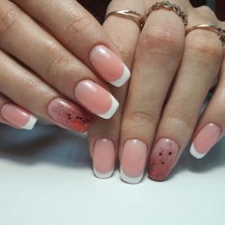 New year french nails 2017 photo
