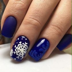 Bright blue nails ideas photo