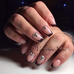 Evening french manicure photo