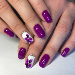 Purple summer nails photo