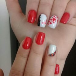 Red nails ideas photo