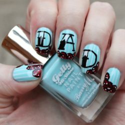 Letters on nails photo