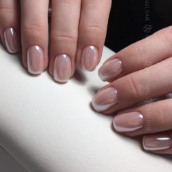 Plain nails by gel polish photo