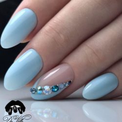 Ideas of blue nails photo