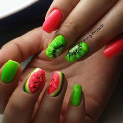 Bright summer nails ideas photo