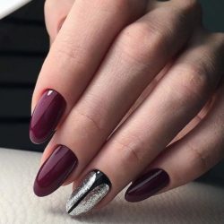 Burgundy nails ideas photo