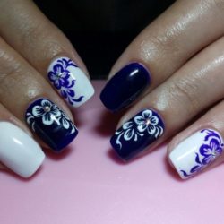 Nail designs with purple photo