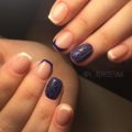 Multi-colored french manicure