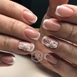 Nails for wedding dress photo