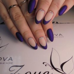 Ideas of violet nails photo