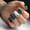 Green and white shellac