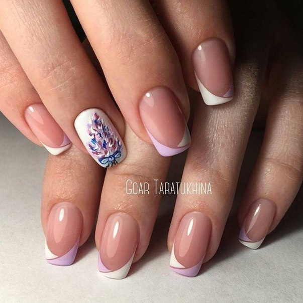 French manicure with pictures