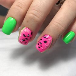 Watermelon nails photo