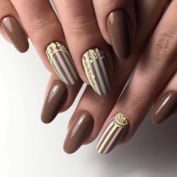 Chocolate nails photo
