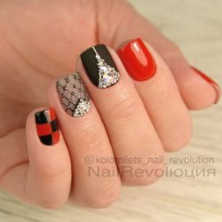 Ideas of red and black nails - The Best Images 