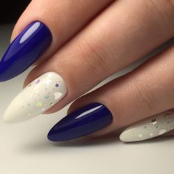 Beautiful blue nails photo