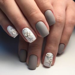 Top 100 Best Grey And White Nails For Women - Fingernail Design Ideas