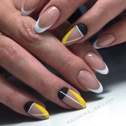 Tri-color nails photo