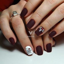 Beautiful winter nails photo
