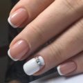 White wedding nails