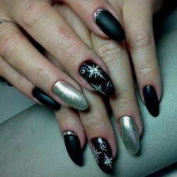 Beautiful black nails photo