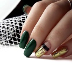 Green nail designs photo