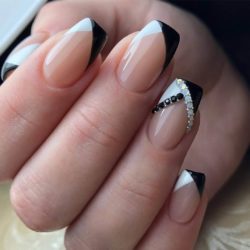 Double french manicure photo