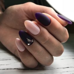 Nails in violet tones photo