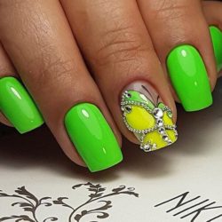 Summer butterfly nails photo