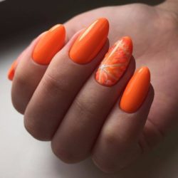 Citrus nails photo