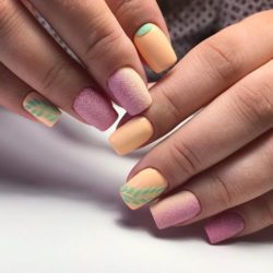 Bright summer nails photo