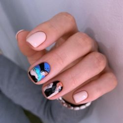 Summer bright nail design photo
