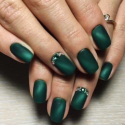 Nails with stones photo